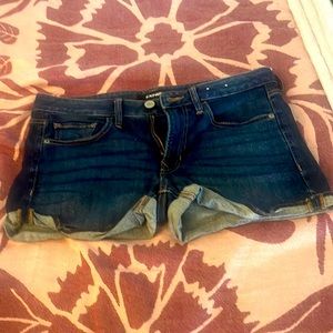 Express Shortie Relaxed Low Rise Jean Shorts